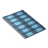 Stijlvolle donkere en lichte blauwe diamanten notitieboek (Rechterzijde)