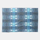 Stijlvolle donkere en lichte blauwe diamanten theedoek (Horizontaal)