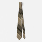 Stijlvolle donkere grijze strepen stropdas (Voorkant)