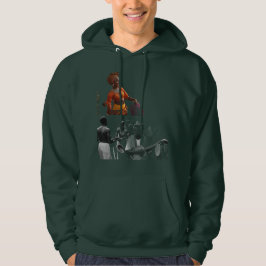 "Stijlvolle donkergroene T-shirt hoodie - comforta