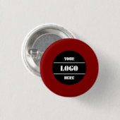 Stijlvolle donkerrode aanpasbare ronde pinback kno button 3,2 cm (Voorkant /achterkant)