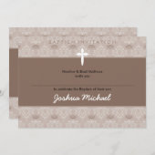 STIJLVOLLE DOOP NODIGT UIT::  4aL Kaart (Voorkant / Achterkant)