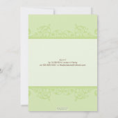 STIJLVOLLE DOOP NODIGT UIT:: elegant 1P Kaart (Achterkant)