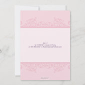 STIJLVOLLE DOOP NODIGT UIT:: elegant 2P Kaart (Achterkant)