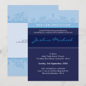 STIJLVOLLE DOOP NODIGT UIT:: elegant 5P Kaart (Voorkant / Achterkant)