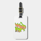 Stijlvolle draak bagagelabel (Voorkant verticaal)