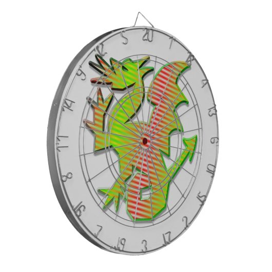 Stijlvolle draak dartbord (Voorkant Links)