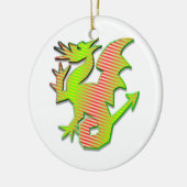 Stijlvolle draak keramisch ornament (Links)