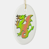 Stijlvolle draak keramisch ornament (Rechts)