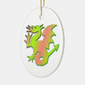Stijlvolle draak keramisch ornament (Links)
