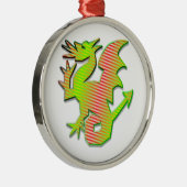 Stijlvolle draak metalen ornament (Rechts)