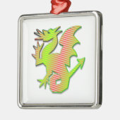 Stijlvolle draak metalen ornament (Links)