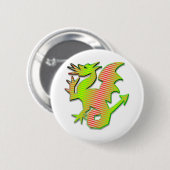 Stijlvolle draak ronde button 5,7 cm (Voorkant /achterkant)