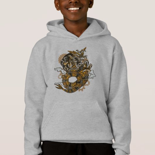 Stijlvolle Draak, StoomPunk Draak Ontwerp (Voorkant)