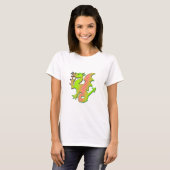 Stijlvolle draak t-shirt (Voorkant volledig)