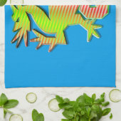 Stijlvolle draak theedoek (Gevouwen)