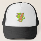Stijlvolle draak trucker pet (Voorkant)