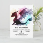 Stijlvolle Dragon verjaardagskinderen Kaart (Staand voorkant)