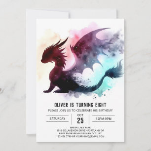 Stijlvolle Dragon verjaardagskinderen Kaart