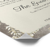 Stijlvolle Drinken voor voethuwelijks huwelijk Poster (Hoek)