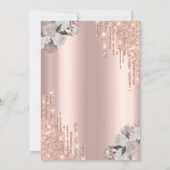 Stijlvolle drips Brunch en breekbaar Vrijgezellenf Kaart (Achterkant)