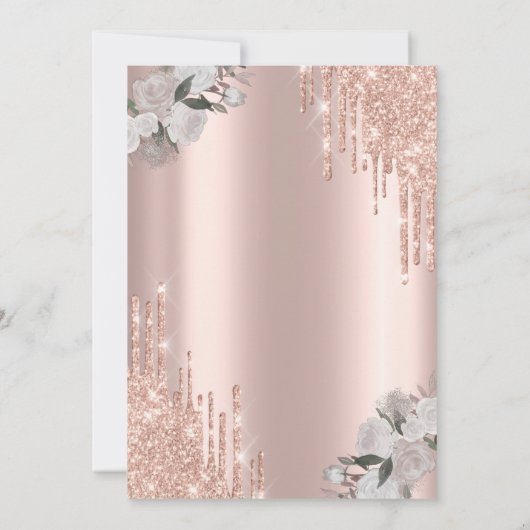 Stijlvolle drips Brunch en breekbaar Vrijgezellenf Kaart (Achterkant)