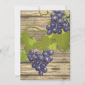 Stijlvolle druivenstokken 21e verjaardag uitnodigi kaart (Achterkant)