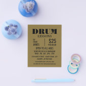 Stijlvolle drumlessen Adverteren brochure (Enkel)