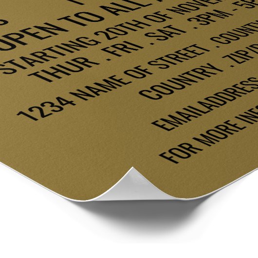 Stijlvolle drumlessen Adverteren Poster (Hoek)