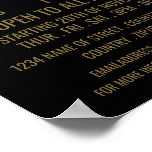 Stijlvolle drumlessen Adverteren Poster (Hoek)