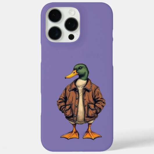 Stijlvolle Duck iPhone 16 Pro Max Hoesje - Uniek B (Achterkant)