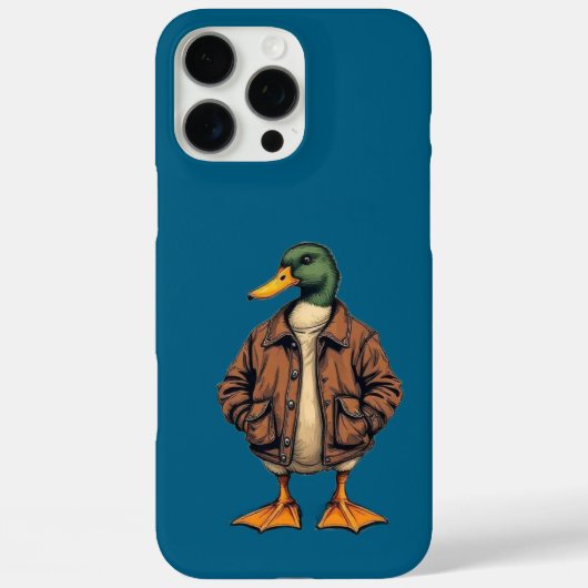 Stijlvolle Duck iPhone 16 Pro Max Hoesje - Uniek B (Achterkant)