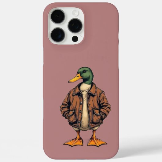 Stijlvolle Duck iPhone 16 Pro Max Hoesje - Uniek B (Achterkant)