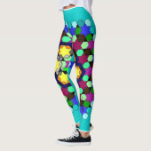 Stijlvolle dunne honingraat met 3D-leggings Leggings (Links)