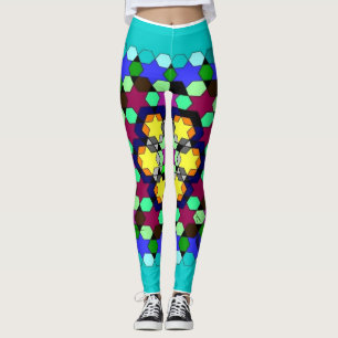 Stijlvolle dunne honingraat met 3D-leggings Leggings