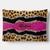 Stijlvolle, dunne, roze glittery-monogram voor die etui (Voorkant)