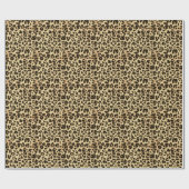 Stijlvolle duopard Animal Print Cadeaupapier (Vlak)