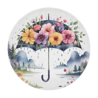 Stijlvolle & Duurzame Keuken Accessoire Bloemen Snijplank