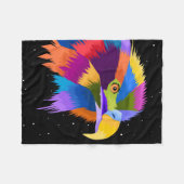 Stijlvolle Eagle Pop Fleece Deken (Voorkant (Horizontaal))