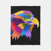 Stijlvolle Eagle Pop Fleece Deken (Voorkant)