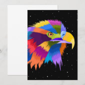Stijlvolle Eagle Pop Save The Date (Voorkant / Achterkant)