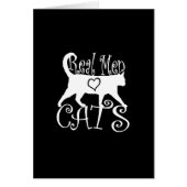 Stijlvolle echte Mannen liefdeskatten op een zwart (Voorkant)