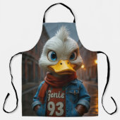 Stijlvolle eend in de stad All-Over Print Schort (Voorkant)