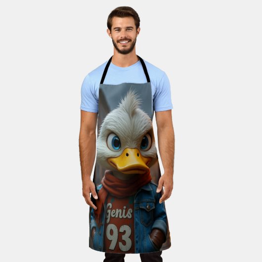 Stijlvolle eend in de stad All-Over Print Schort (Gedragen)