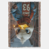 Stijlvolle eend in de stad gooien deken (Voorkant Verticaal)