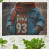 Stijlvolle eend in de stad keukenhanddoeken (Gevouwen)