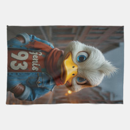 Stijlvolle eend in de stad keukenhanddoeken