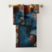 Stijlvolle eend in de stadshanddoek bad handdoek (Insitu)