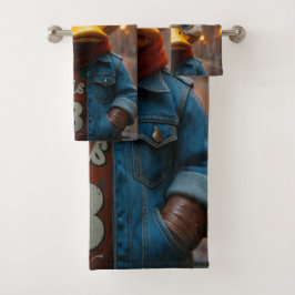 Stijlvolle eend in de stadshanddoek bad handdoek