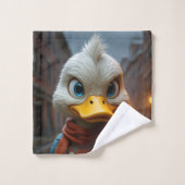 Stijlvolle eend in de stadshanddoek bad handdoek (Wasdoekje)